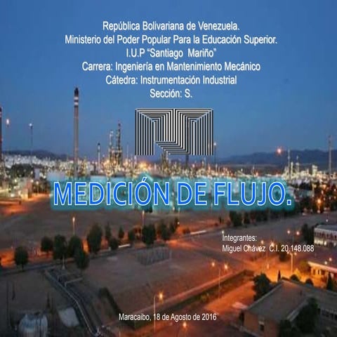 Medición de flujo