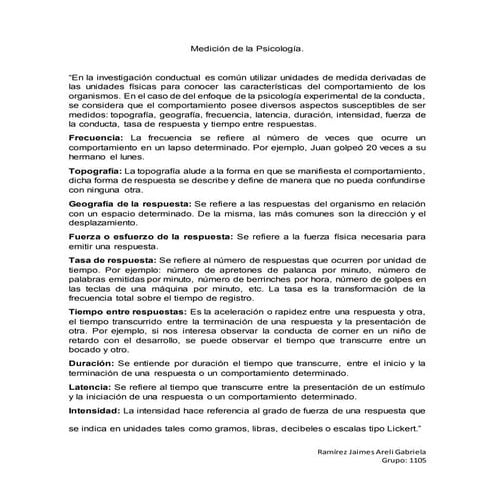 Medición de la psicología