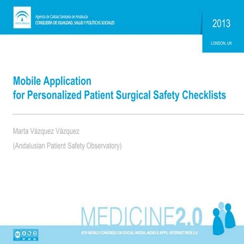 Mobile Application for Personalized Patient Surgical Safety Checklists - App ...