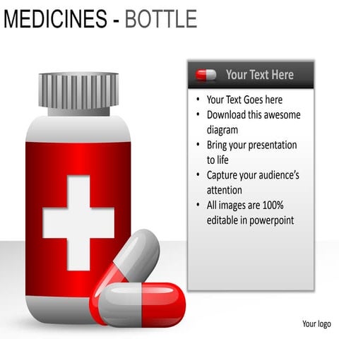 Medicine bottles powerpoint presentation templates