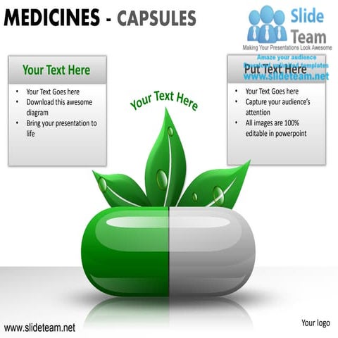 Medicine capsules powerpoint ppt templates.