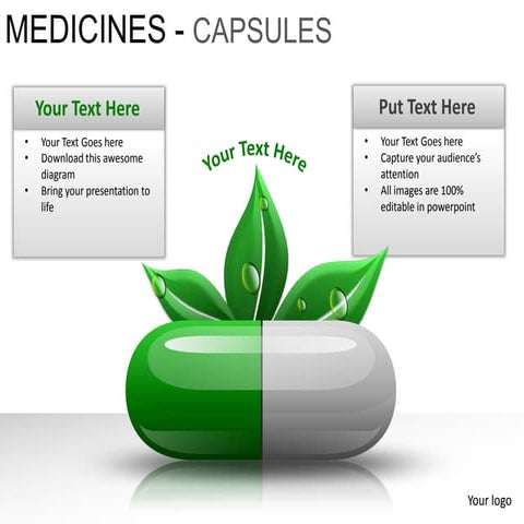 Medicine capsules powerpoint presentation templates