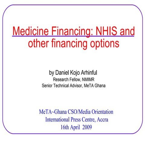 Overview of Ghana’s National Health Insurance Scheme | PDF