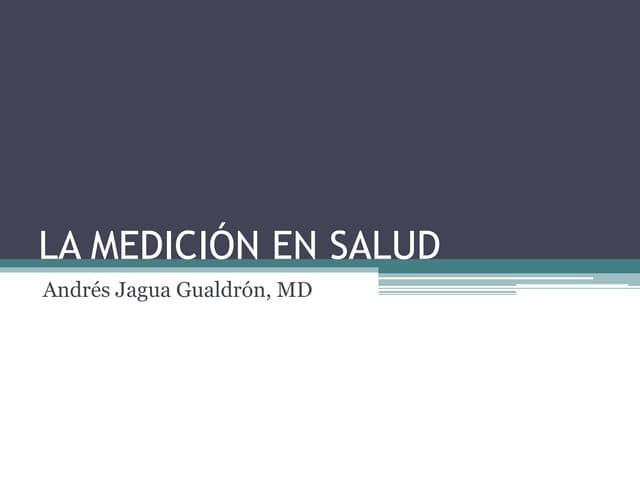 Medición en salud