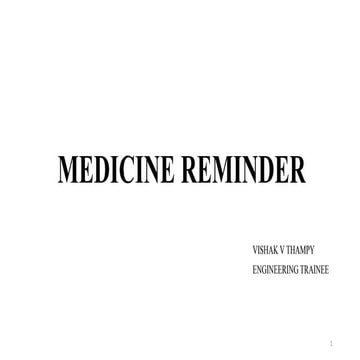 Medicine reminder
