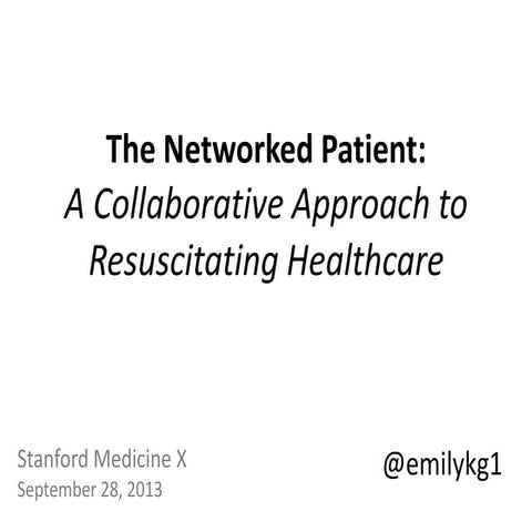 Emily Kramer-Golinkoff: The networked patient