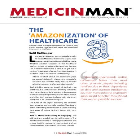 The Amazonisation of Healthcare - Start with the Customer & Work Backwards