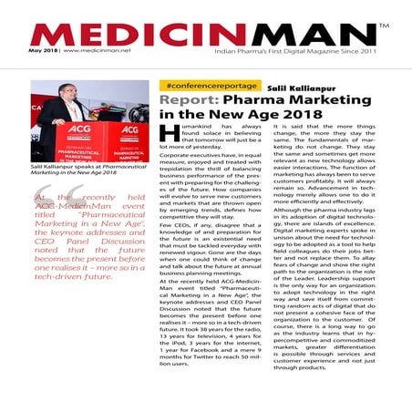 Pharma Marketing in the New Age - Seminar Highlights