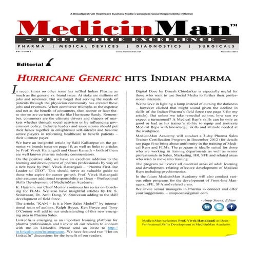 MedicinMan  November 2012