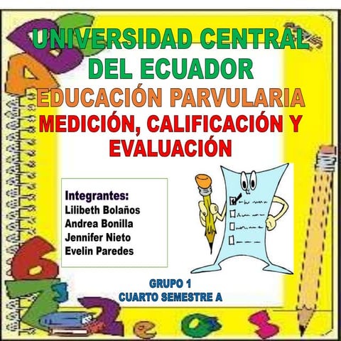 Medicion calificacion y evaluacion