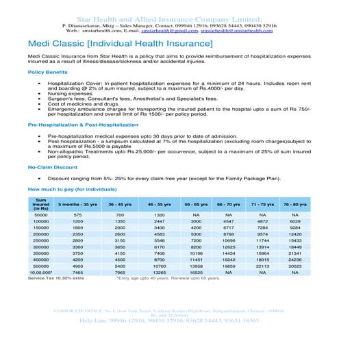 Medi Classic Individual Health Optima