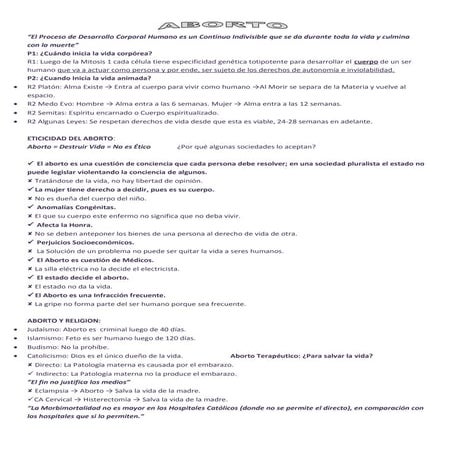 etica - aborto