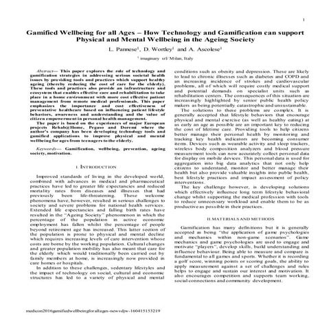 Gamified Well-Being for All Ages