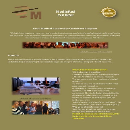 MedicReS Good Medical Reseacher Program | PDF