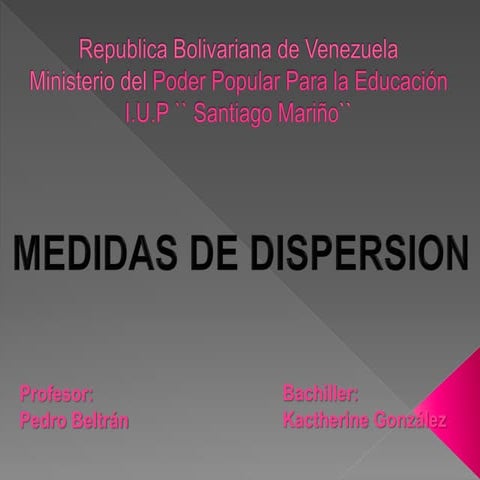 Medidas de dispersion
