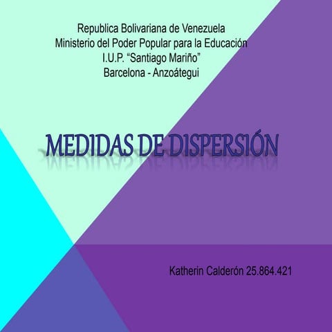 Medidas de dispersion