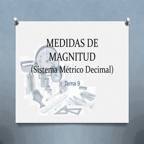Medidas de magnitud