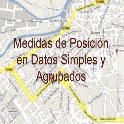 Medidas de posicin en datos simples y agrupados