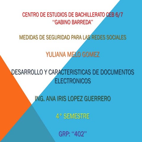 Medidas de seguridad en las de redes sociales | PPTX