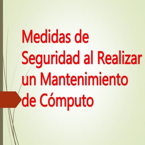 Medidas de seguridad
