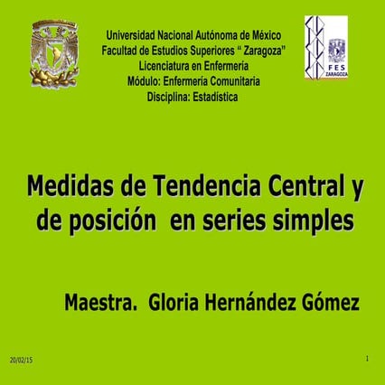 Medidas de tendencia central y posición series agrupadas