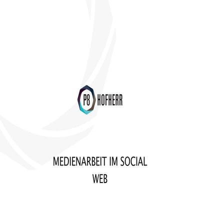 Medienarbeit im Social Web