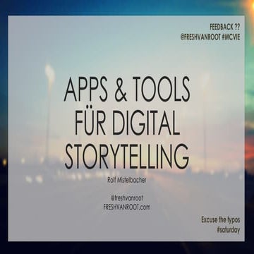 Digital Storytelling Slides - Mediencamp Wien November 2014