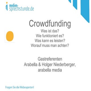 Crowdfunding