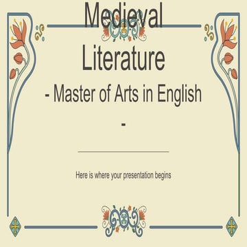 Medieval. Ppt