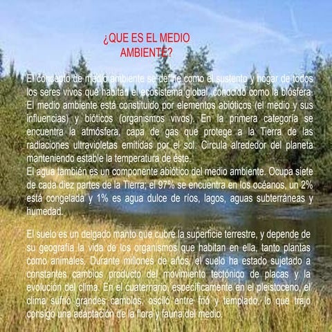 Medio ambiente