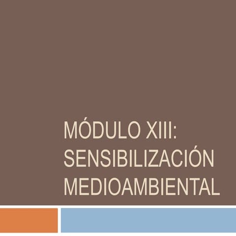 Sensibilización Medioambiental