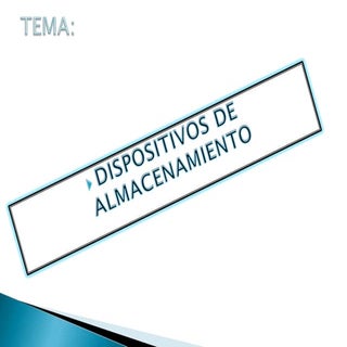 Medios de Almacenamiento