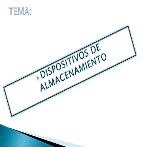 Medios de Almacenamiento