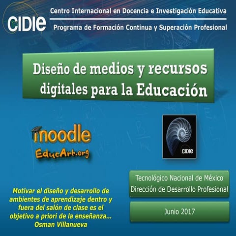 Diseño de medios y recursos digitales para la educación