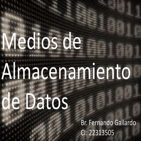 Mapa mental almacenamiento de datos | PDF