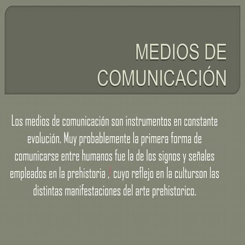 Medios de comunicación