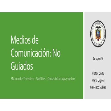 Medios de comunicación: No Guiados