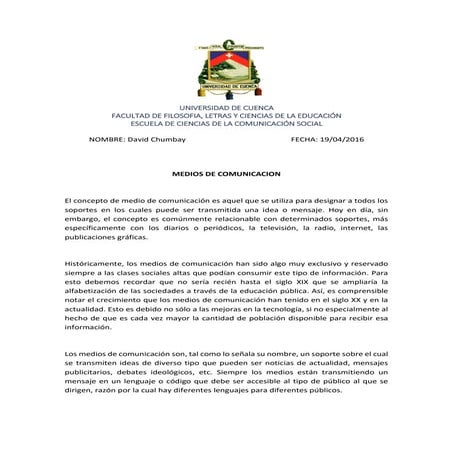 Medios de comunicación