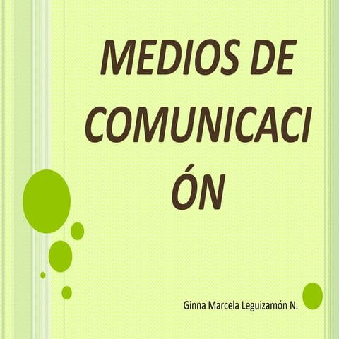 ''MEDIOS DE COMUNICACION''.