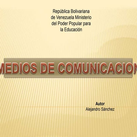Medios de comunicacion
