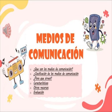 Medios de comunicación presentación interactiva