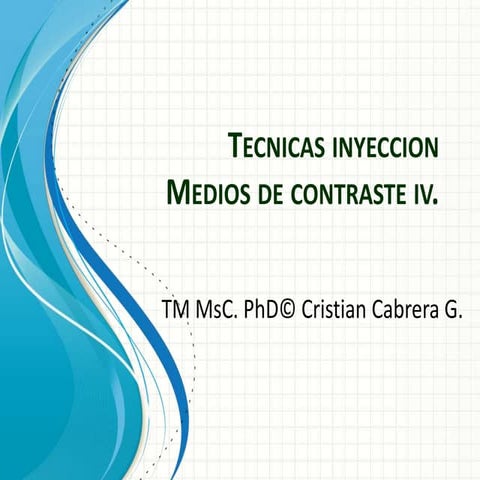 técnicas inyección de contraste en tc