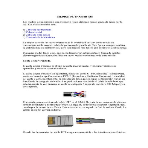 Medios de transmision