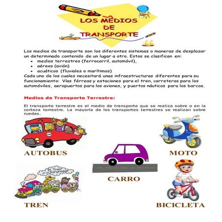 Medios de transporte