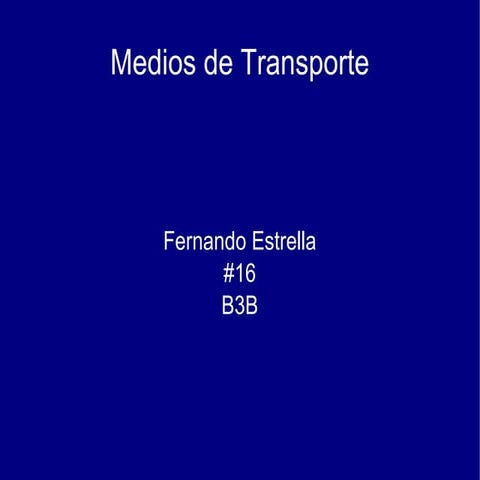 Medios D Trransporte 