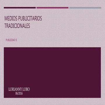 Medios publicitarios tradicionales saia