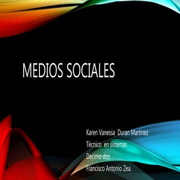 Medios sociales. PPT