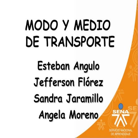 Medios y modos de transporte. (1)