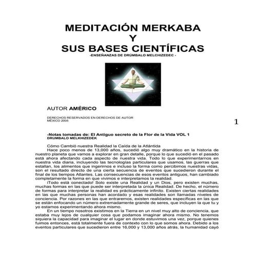 Meditacion Merkaba y sus bases cientificas