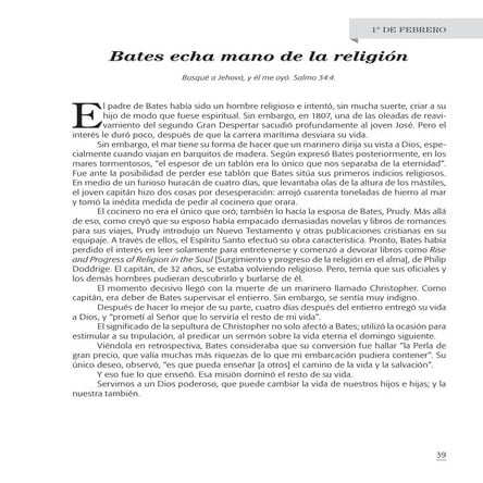 Meditaciones matinales para adultos febrero 2014